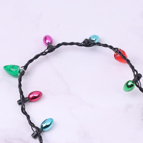 Ljus glödande LED-halsband Blinkande Ljus Blinkande jul