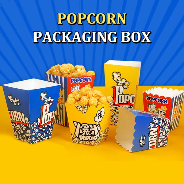 Engangs Popcorn Spande Beholder Holder Papirkop Popcorn B A3