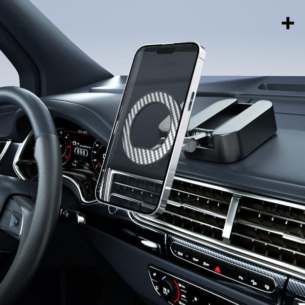 1 stk magnetisk telefonholder multifunksjonell fly høy hastighet White