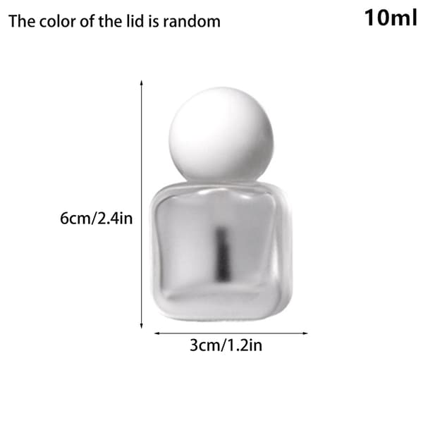 8/10/15ml Tomme Neglelakkflasker Børstehette Påfyllbart Glass 10ml