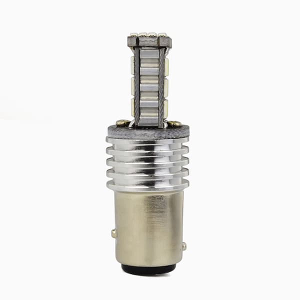 2 stk 1157 LED Canbus P21W/5W Bay15d 45 LED lyspære Red