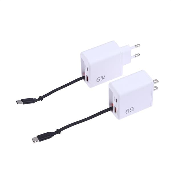 65W superrask Type C USB-telefonlader med teleskopisk funksjon A6