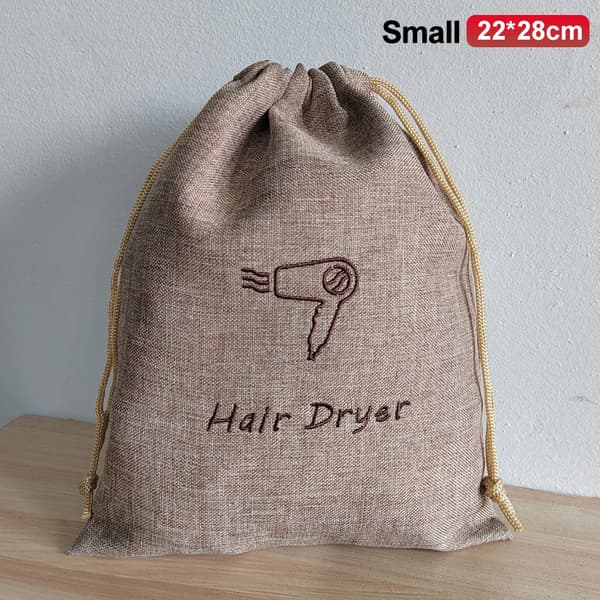 Kompakta hårtorkväskor med snygg design för effektiv organisering Brown Small