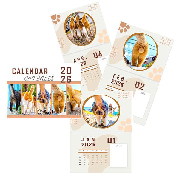 Katterumper 2026 For Katteelskere Morsom Kattekalender A4
