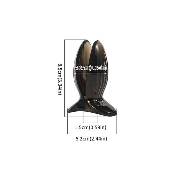 Kikkhull rumpeplugg Hul anal rumpeplugg Tunnel Anal Dilator A Black S