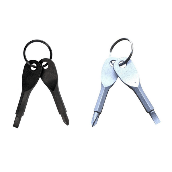 Kannettava Phillips Slotted Key Ring avaimenperä Hike Outdoor Multi Black