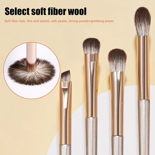 Ögonmakeupborstset Professionella Makeupborstar Ögonskugga Kon 10Pcs