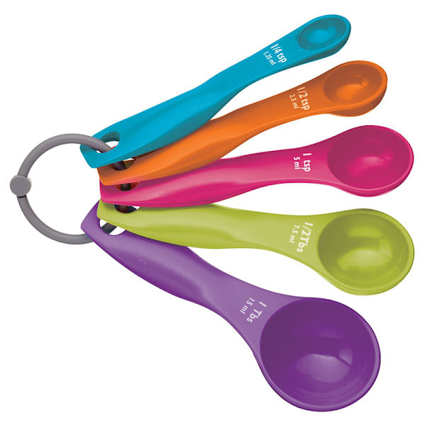 5PC Style Kitchen Colourworks Mätkoppar Sked Kopp Bakning