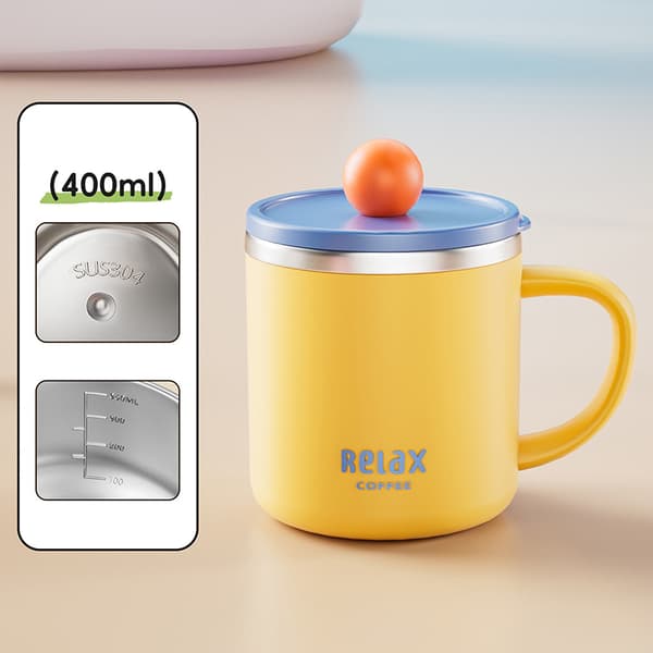 400ML Termokopp 304 Rustfritt Stål Dobbelt Lag Isolert Va A3