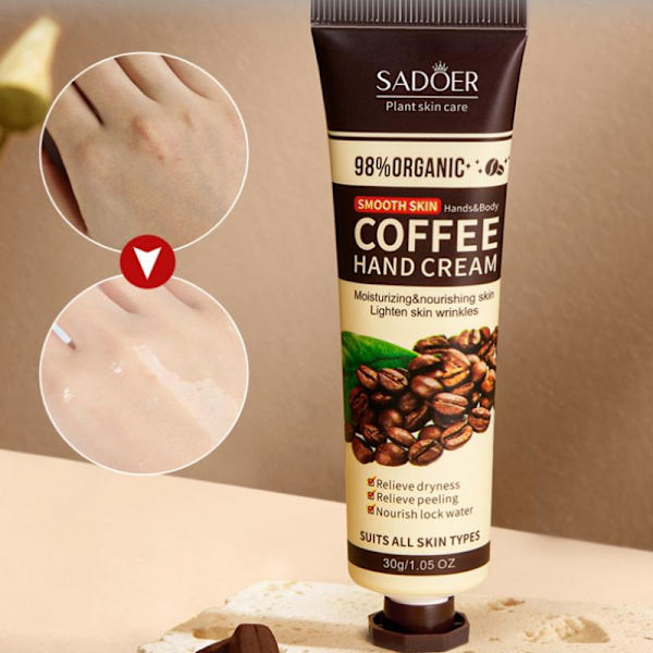 Kaffe Återfuktande Handkräm Hud Återfuktande Handkräm För