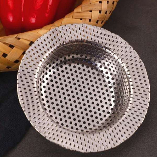 Rostfritt stål Köksvask Filter Sink Mesh Sil Fl 11cm
