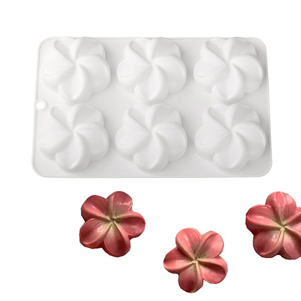 Blomsterformede silikonekageforme Franske mousse kageforme Hjem A4