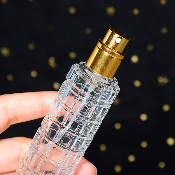 30ml glas tykbundscylinder Spray parfumeflaske tom Gold