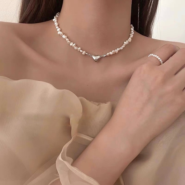 Fashion Pearl Chain Choker Halskjede for kvinner Jenter 2022 Trend