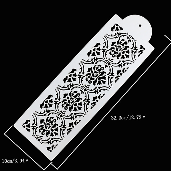 Plast Cookie Cake Stencil Fondant Verktøydekorasjon for Cake We