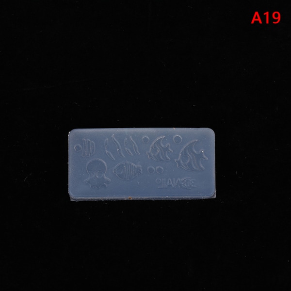 Silikon utskåret form DIY Nail Art Mold Nail Decoration Silikon A19