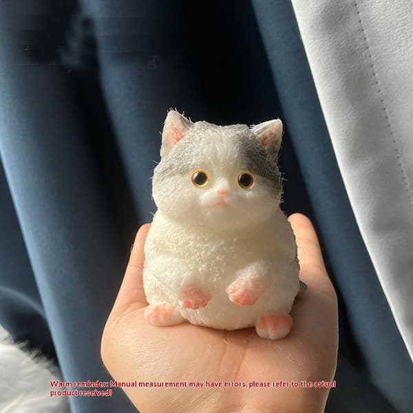 e Kawaii Kat Blød Silikone Legetøj Aflastningsgave Crown Cat