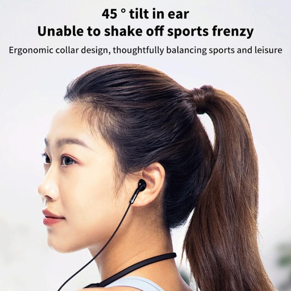 Ultralångt Standby-headset Magnetiskt pannband Trådlöst huvud black