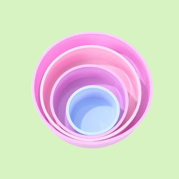 Rund form silikone kage bageform DIY mousse fondant Cy 20cm