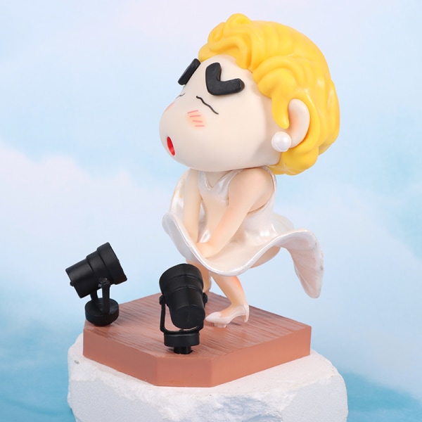Ny Anime Figur Crayon Shin-Chan Cos Marilyn Monroe Periphera