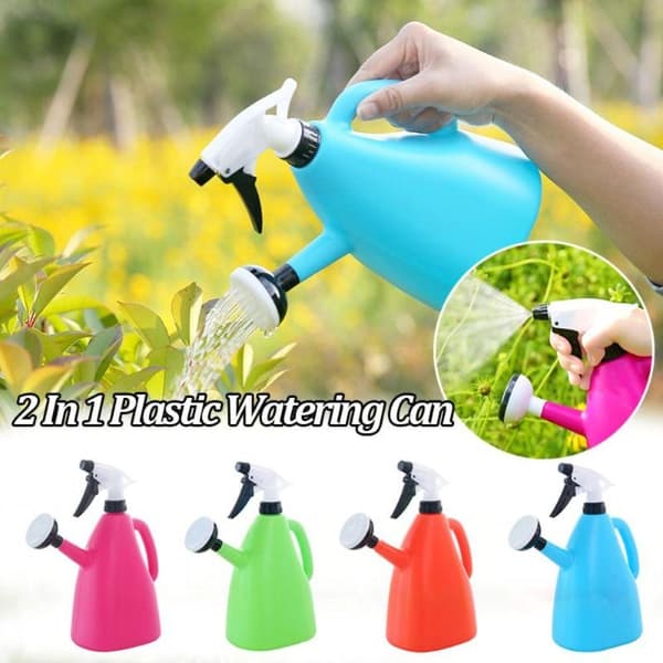 2-i-1 trykkspray vannkanne pink