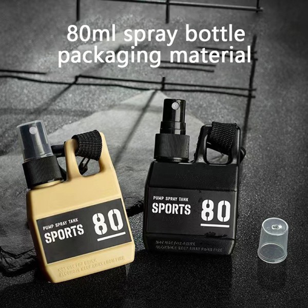 80ml Outdoor Camping Portable Pump Parfym Refillable Spray Bot black
