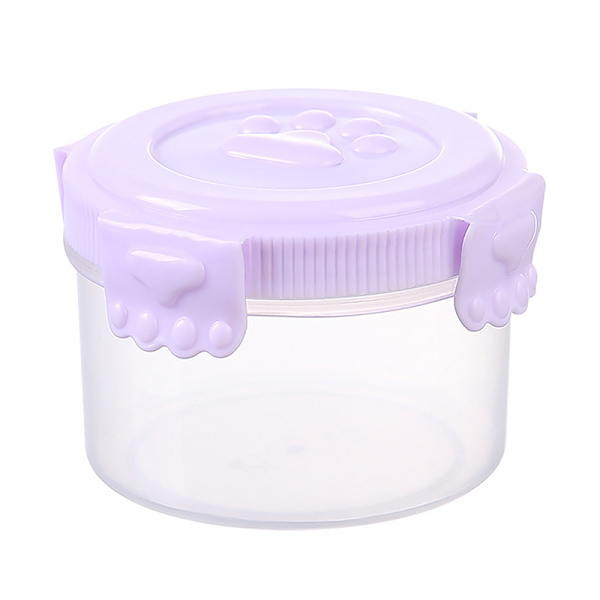 1 st Plastdressingsbehållare Sås Sallad Kylskåp Förvaringsburk Purple