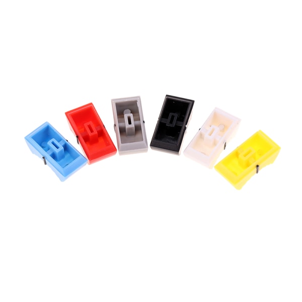 10 STK 4MM Farve Mixer Fader Cap Lige Slide Potentiometer Fa Yellow