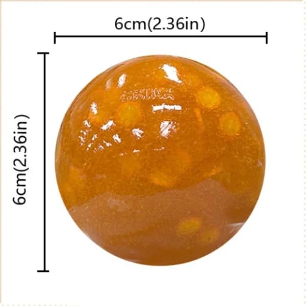 3 stk. Frukt Smoothie Lydkontrollert Serie Plast Stressavlastning 6cm Random 1pc