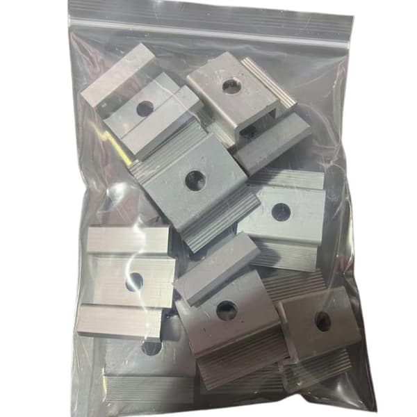 4/12 stk. solpanel midterklemmer fotovoltaisk panelbeslag PV Pa 4PCS