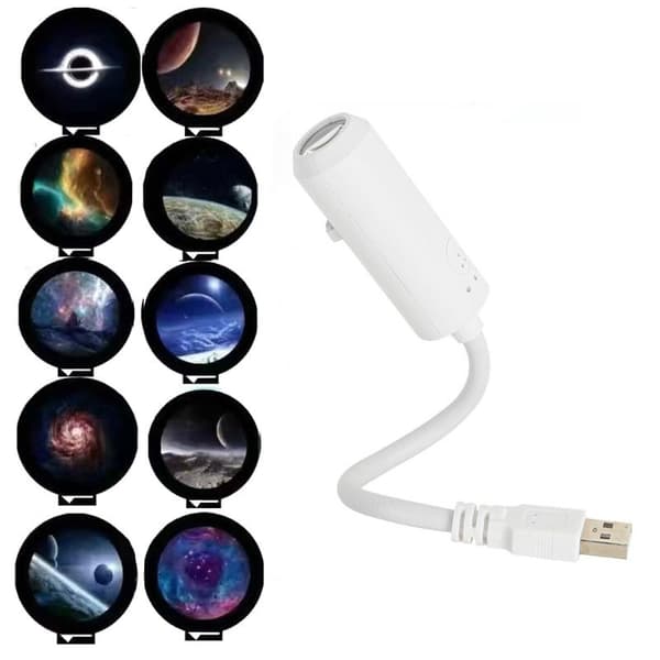 1 sæt USB Stjernehimmel/Ocean/Mælkevejen Serie Projektion Atmosfære L
