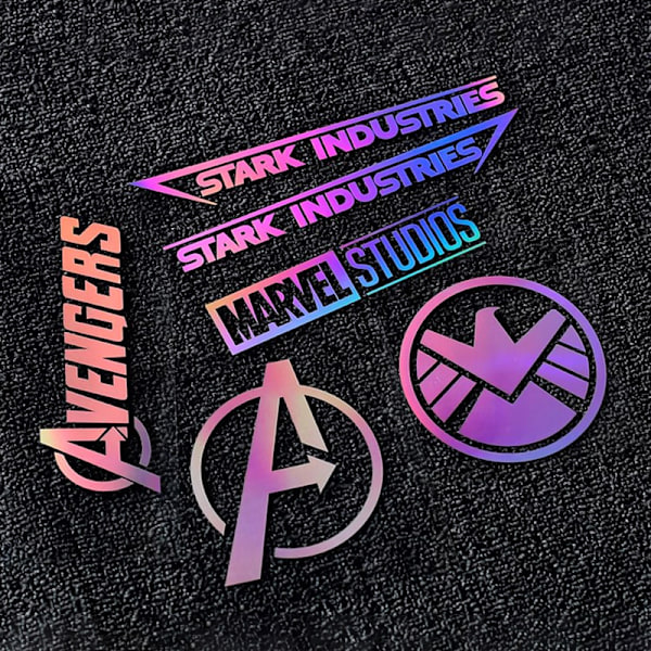 Iron Man Avenger Car Musta Heijastava Tarra Moottoripyörä Auto Tr A3