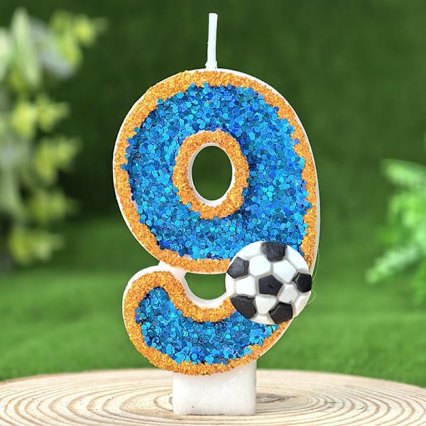 Fotball 0-9 Gratis matchende kombinasjon digitale bursdagslys 7