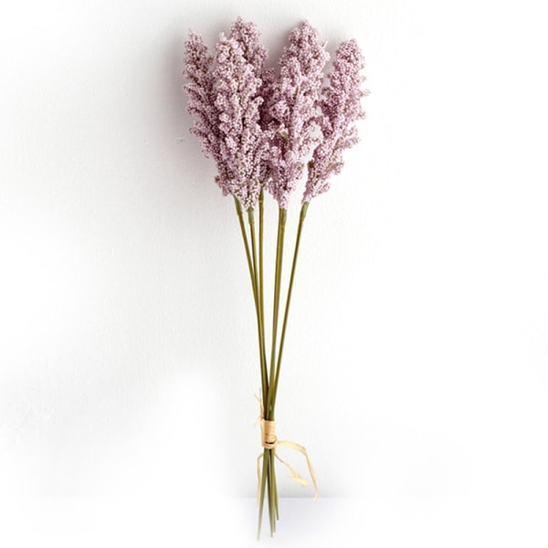 6stk/sett Lavendel kunstig blomsterveggdekorasjonsbukett Purple