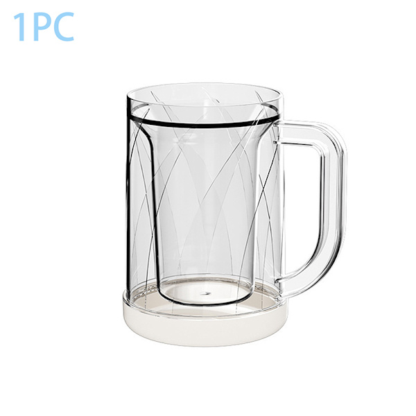 Dubbelväggig fryskopp Glas Kaffekopp Isolerad kopp Kylskåp 1PC