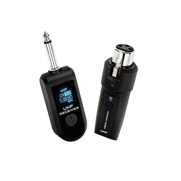 Trådløst mikrofonsender-mottakersystem XLR-adapter for B