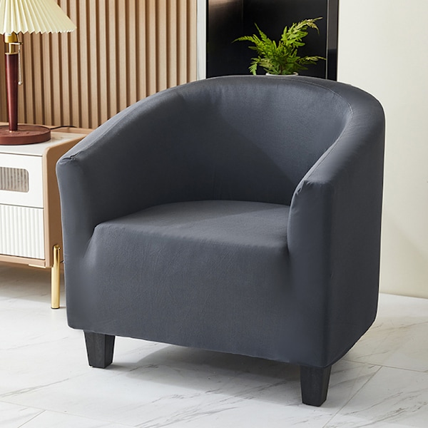 Yhden hengen sohvan cover Club sohvanpäälliset olohuoneeseen elastinen Rela Dark gray