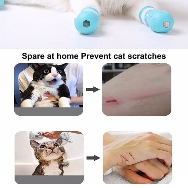 Cat Claw Protector Bad Anti-ridse Kattesko Til Cat Adjustab A2