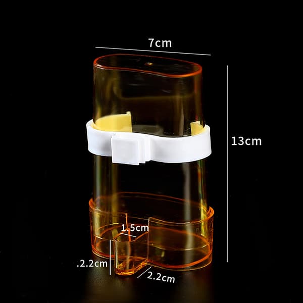 Fuglevandsdispenser Automatisk Fuglefoder Papegøje Cana Transparent TP 2PCS