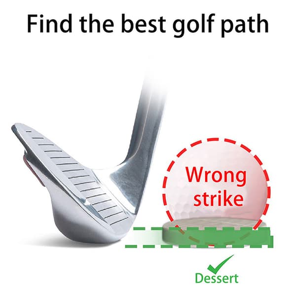 Golf Flat Ball Swing Practice Golfballer Bærbar Flat Golf Bal