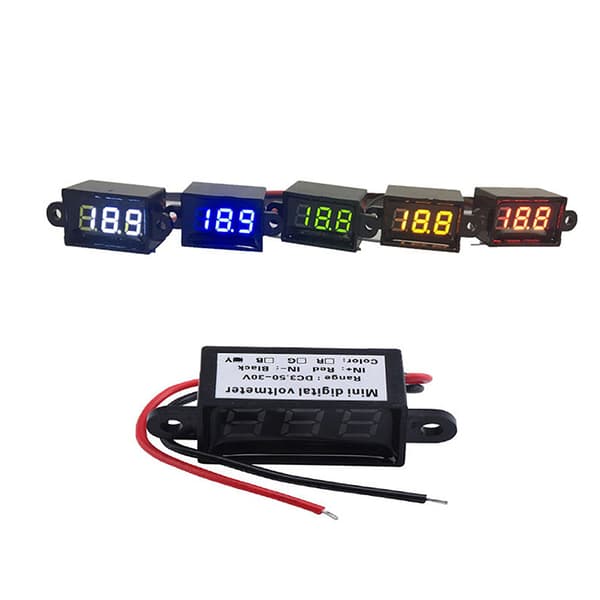 DC 3.0V-30.0V 12V LED Display Digital Bil Voltmeter Automotive Yellow
