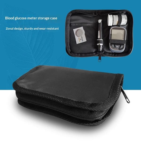 Blodsukkermåler Opbevaringstaske Polyester Diabetes Organizer Fo A
