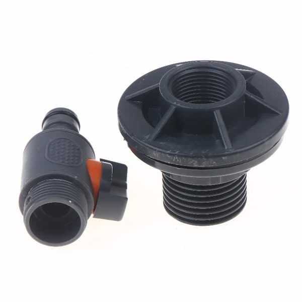PVC Vandtøndeadapter Gray