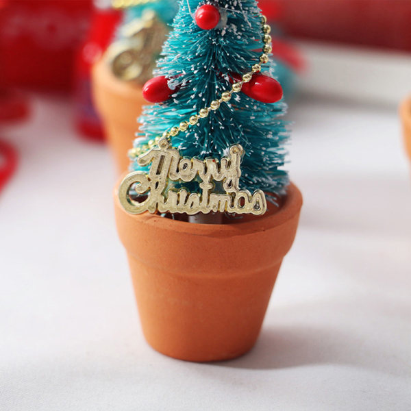 1:12 Dukkehus Miniature juletræ i potte s Dekorativ tilstand