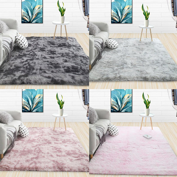 Tjock matta för vardagsrum plysch matta barn sovrum fluffig C
