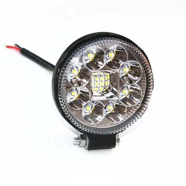 Rund LED-spotlight med høy lysstyrke, vanntett, universell Black