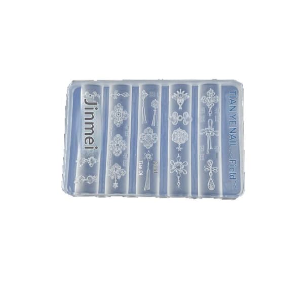 3D Barok Engel Negleform Silikone Neglekunst Charms DIY Værktøj Te E