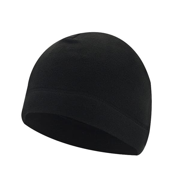 Höst Vinter Vindtät Mössa Fleece Varm Keps Utomhus Sport Black 1Pcs
