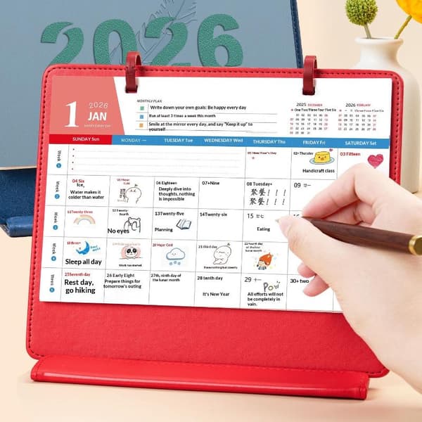 2026 Nye skrivebordskontorpynt avansert kreativ sammenleggbar Lea A4