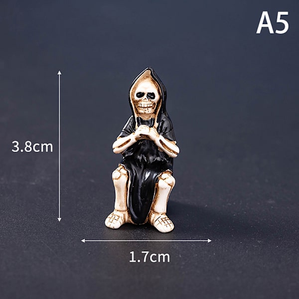 Halloween Mikro Landskap Miniatyr Resin Håndverk Mini Fe Hagem A8